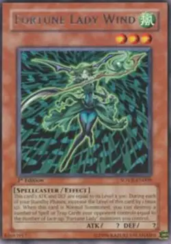1x (NM) Fortune Lady Wind - SOVR-EN009 - Rare - Unlimited Edition YuGiOh - Image 1