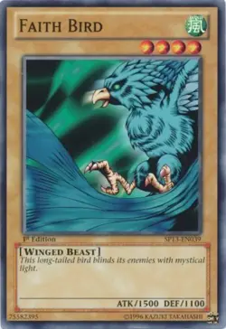 1x (EX) Faith Bird - SP13-EN039 - Common - Unlimited Edition YuGiOh - Image 1