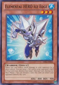 1x (LP) Elemental HERO Ice Edge - AP01-EN018 - Common - Unlimited Edition YuGiO - Image 1