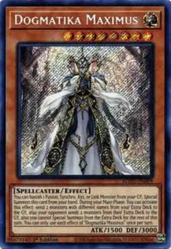 1x (NM) Dogmatika Maximus - ROTD-EN009 - Secret Rare - 1st Edition YuGiOh - Image 1