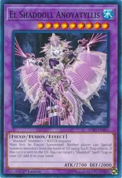 1x (EX) El Shaddoll Anoyatyllis - SDSH-EN043 - Common - 1st Edition YuGiOh - Image 1