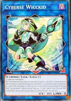 1x (EX) Cyberse Wicckid - SAST-EN044 - Common - 1st Edition YuGiOh - Image 1