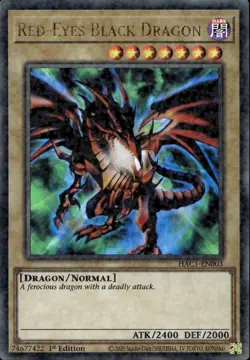 Red-Eyes Black Dragon Duel Terminal Ultra Rare HAC1-EN003 Yu-Gi-Oh! - Image 1
