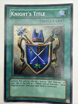 Yugioh Knight’s Title ROD-EN002 Limited Edition Secret Rare Holo - LP - Image 1
