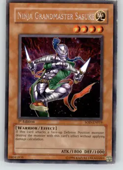 Ninja Grandmaster Sasuke - Soul of the Duelist - SOD-EN019 - Lightly Played - Image 1