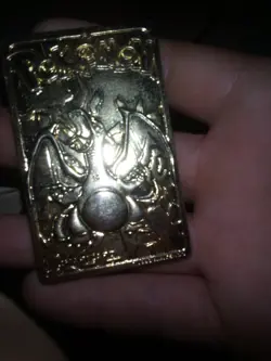POKEMON * CHARIZARD** Gold Plated Metal Trading Card * 1999 Burger King - Image 2