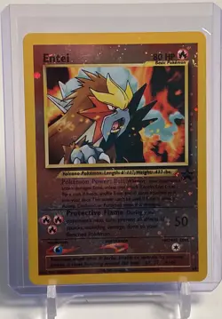Entei Pokemon Basic 80 HP Promo Holofoil Card W/Top Loader NM-MT Condition -NR! - Image 1