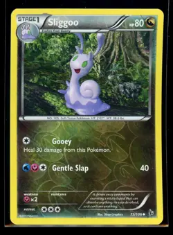 2014 XY - Flashfire Sliggoo #73 Reverse Holo Pokemon Card - Image 1