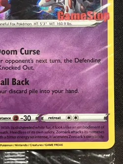 Hisuian Zoroark - 076/196 - GameStop Promo Rare - Pokemon Card - Sealed - Image 3
