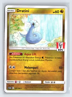 Pokemon Indonesian KFC Promo Card Lot Eevee Dratini Bounsweet Litten Slowpoke - Image 4