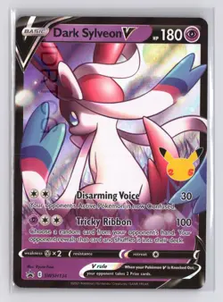 Pokemon Card Celebrations Black Star Promo SWSH 134 Dark Sylveon V - Image 1