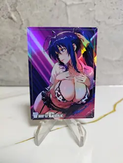 Akeno Himejima Trading Card Waifu Goddess Story Anime Girl holo Karte Manga - Image 1