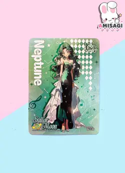 Sailor Moon Trading Card - Sailor Neptun Karte Anime Manga Fan Made COS-SSR-06 - Image 1