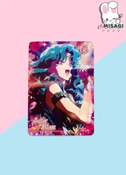 Sailor Moon Trading Card - Sailor Neptun Karte Anime Manga Fan Made COS-R-06 - Image 1