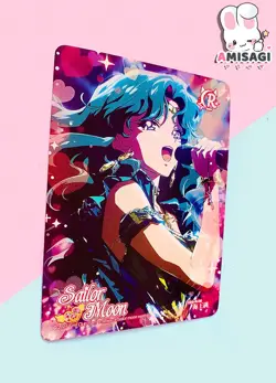 Sailor Moon Trading Card - Sailor Neptun Karte Anime Manga Fan Made COS-R-06 - Image 2