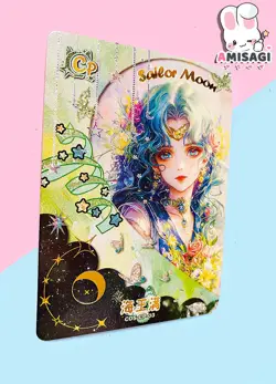 Sailor Moon Trading Card - Sailor Neptun Karte Anime Manga Fan Made CDS-CP-03 - Image 2