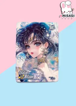 Sailor Moon Trading Card Game Sailor Merkur Karte Anime Manga Fan Made FUG-R-14 - Image 1