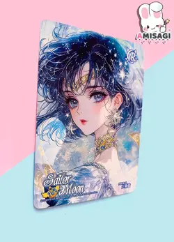 Sailor Moon Trading Card Game Sailor Merkur Karte Anime Manga Fan Made FUG-R-14 - Image 2