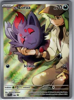 N's Zorua SVP 189 SV: Scarlet & Violet Promo Cards - Pokemon Card - NM - Image 1