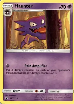 Haunter Uncommon SM - Crimson Invasion 37/111 Pokemon Card TCG - Image 1