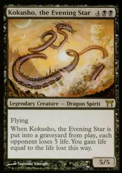 Kokusho, the Evening Star - Light Play MTG Champions of Kamigawa - Image 1