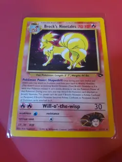 Pokemon TCG Brock's Ninetales Gym Challenge Holo Card 3/132 Rare Near Mint - Image 1
