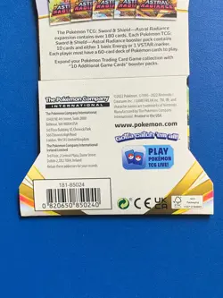 POKEMON.SWORD AND SHIELD, ASTRAL RADIANCE TRADING CARD PACK -:- NEW CONDITION. - Image 3