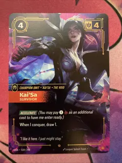 Kai'sa Survivor 039/298 League of Legends Riftbound Epic Foil NM English Card - Image 1