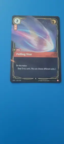 League of Legends Riftbound Origins Falling Star Rare 029/298 - Image 1