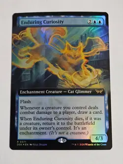Enduring Curiosity (Extended Art) Duskmourn: House of Horror Foil - Image 1