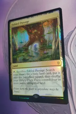 MTG *FOIL * Throne of Eldraine Rare FABLED PASSAGE NM - Image 1
