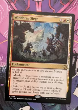 MTG Tarkir : Dragonstorm Rare WINDCRAG SIEGE NM - Image 1
