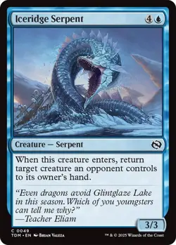 Iceridge Serpent 0049 MTG Tarkir: Dragonstorm Common NP - Image 1