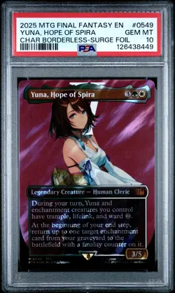 2025 MTG FINAL FANTASY #0549 YUNA, HOPE OF SPIRA PSA 10 - Image 1