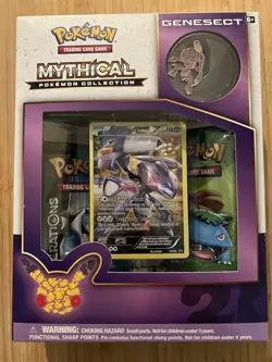 Pokemon 2016 20th Anniversary XY Generation Genesect Mythical Pin Collection Box - Image 1