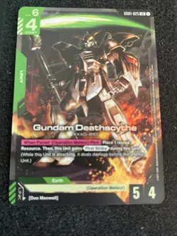 Gundam Deathscythe - Gundam Card Game #GD01-025 LR - Newtype Rising - NM Foil - Image 2