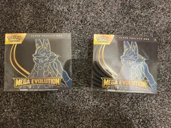 Pokemon Mega Evolution Elite Trainer Box ETB Set of 2 Lucario boxes Sealed - Image 1
