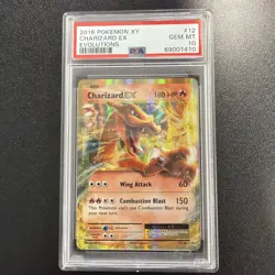 PSA 10 GEM MINT! 2016 POKEMON 12/108 XY CHARIZARD EX HOLO EVOLUTIONS JY - Image 1