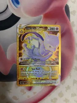 Mewtwo VSTAR (Secret) Gold 086/078 Pokemon GO NM - Image 1