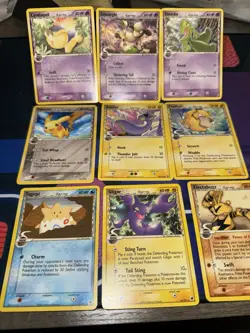 Lot Of 9 Pokemon Delta Species Pikachu Dratini Psyduck Togepi - Image 1