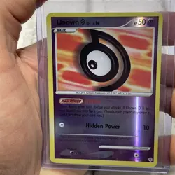 Unown [D] Uncommon Diamond and Pearl 68/130 LP+ Reverse Holo Pokemon Nintendo - Image 1