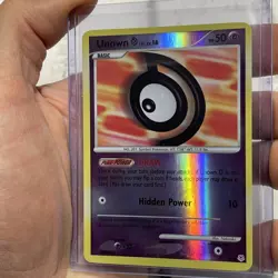 Unown [D] Uncommon Diamond and Pearl 68/130 LP+ Reverse Holo Pokemon Nintendo - Image 2