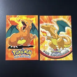 Charizard Black Logo, charizard E6 of 12 topps - Pokemon Topps #06 - Image 1
