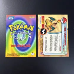 Charizard Black Logo, charizard E6 of 12 topps - Pokemon Topps #06 - Image 2