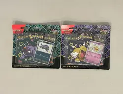 Lot of 2 - Pokemon Paldean Fates Tech Sticker Collection (6 Total Packs) - Image 1
