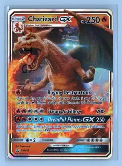 Pokemon TCG Sun & Moon Detective Pikachu Promo SM195 Charizard GX - Image 1