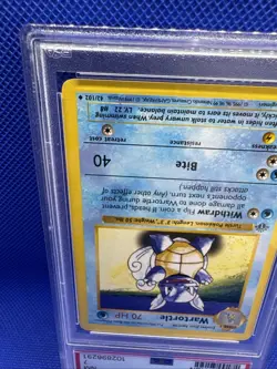 1999 Pokemon 1st Edition Shadowless Wartortle PSA 7 NM - Image 4