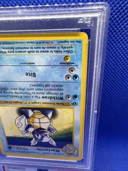 1999 Pokemon 1st Edition Shadowless Wartortle PSA 7 NM - Image 5