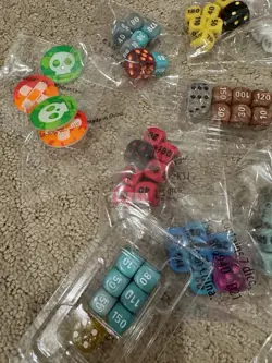 Pokemon ETB Dice And Marker Set -Lot Of 14 Random ETB Dice Markers Sealed Mixed - Image 3