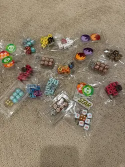 Pokemon ETB Dice And Marker Set -Lot Of 14 Random ETB Dice Markers Sealed Mixed - Image 4